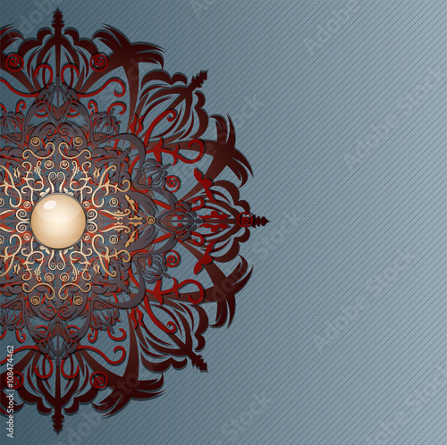 Retro background with ornament,