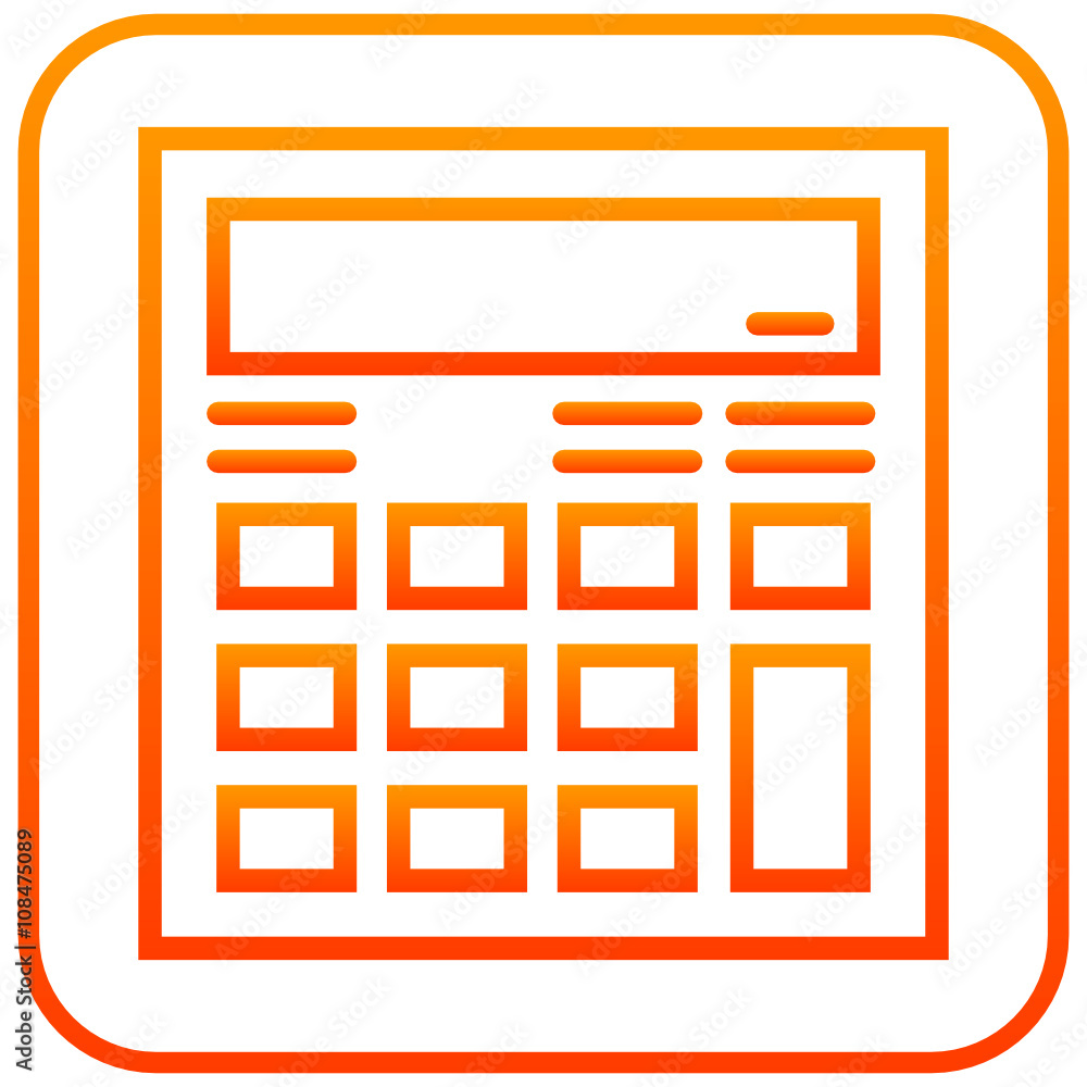 vector Square calculator icon vector Square calculator icon