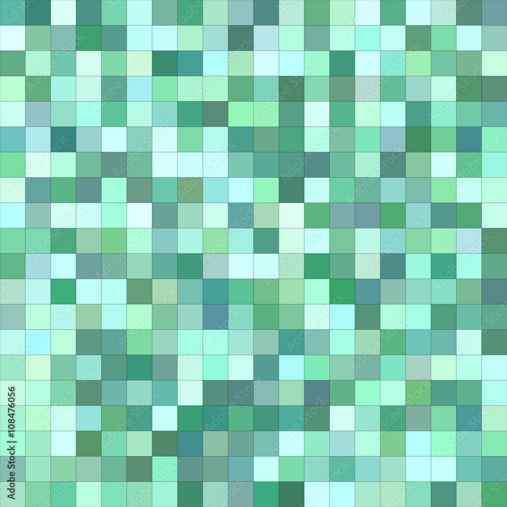 Light green square mosaic background design Light green square mosaic background design