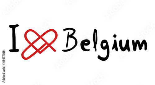 Belgium love icon