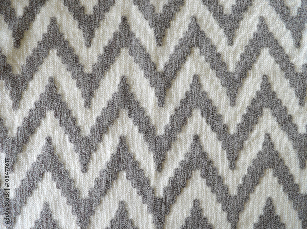 Grey and white chevron material pattern Grey and white chevron material pattern
