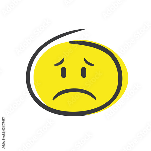 Stick Figure Series Emoticon / Enttäuschung