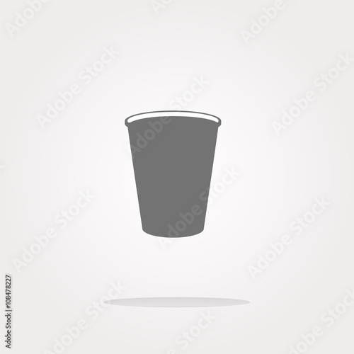 vector Coffee cup icon web button