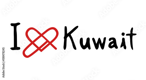 Kuwait love icon