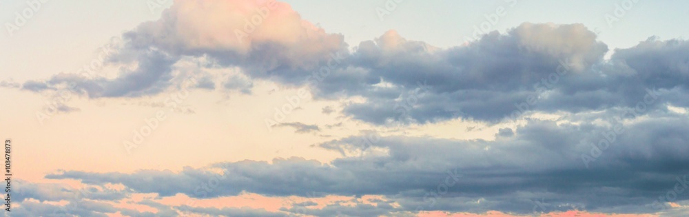 dramatic Clouds Panorama Background