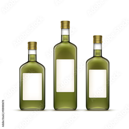 Vector Set of Alcohol Alcoholic Beverages Drinks Whiskey Glass Bottles
