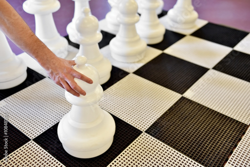 Giant chess game photo
