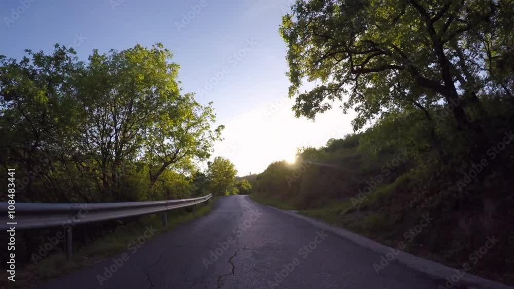 Country road at sunset Country road at sunset