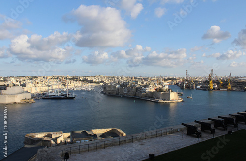 Three Cities as seen from Valletta, Vittoriosa, Senglea, Cospicua, Malta 