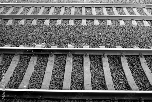 Rails. Black and white.