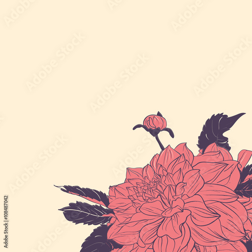 Vintage floral card