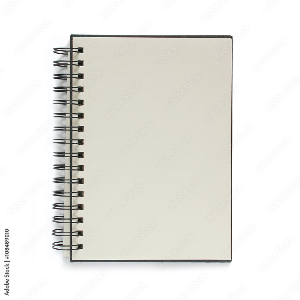 Note book isolated on white background. Note book isolated on white background.