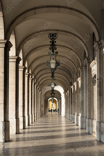 Trade passage at the Commerce square in Lisbon, Portugal © mango2friendly