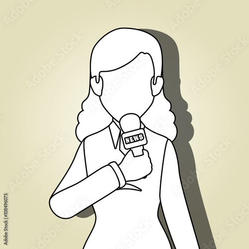 news reporter design 