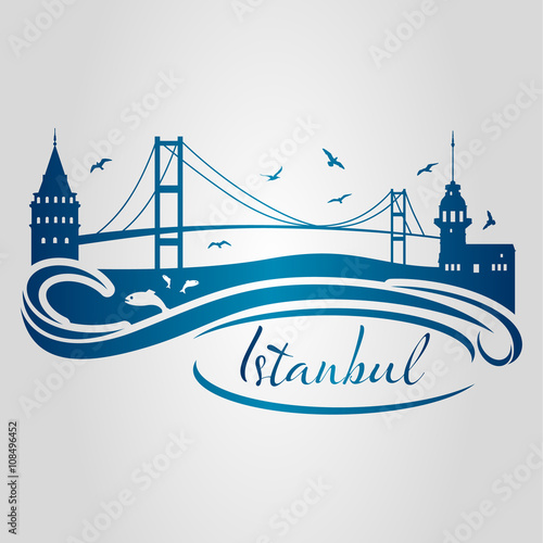 istanbul logo, icon and symbol vector illustration