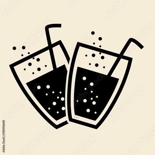 drink design over white background, vector illustration