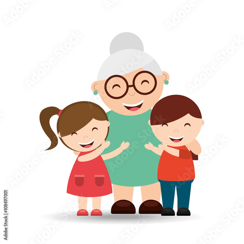 happy grandparents  design 