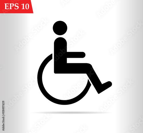 Disabled sign icon