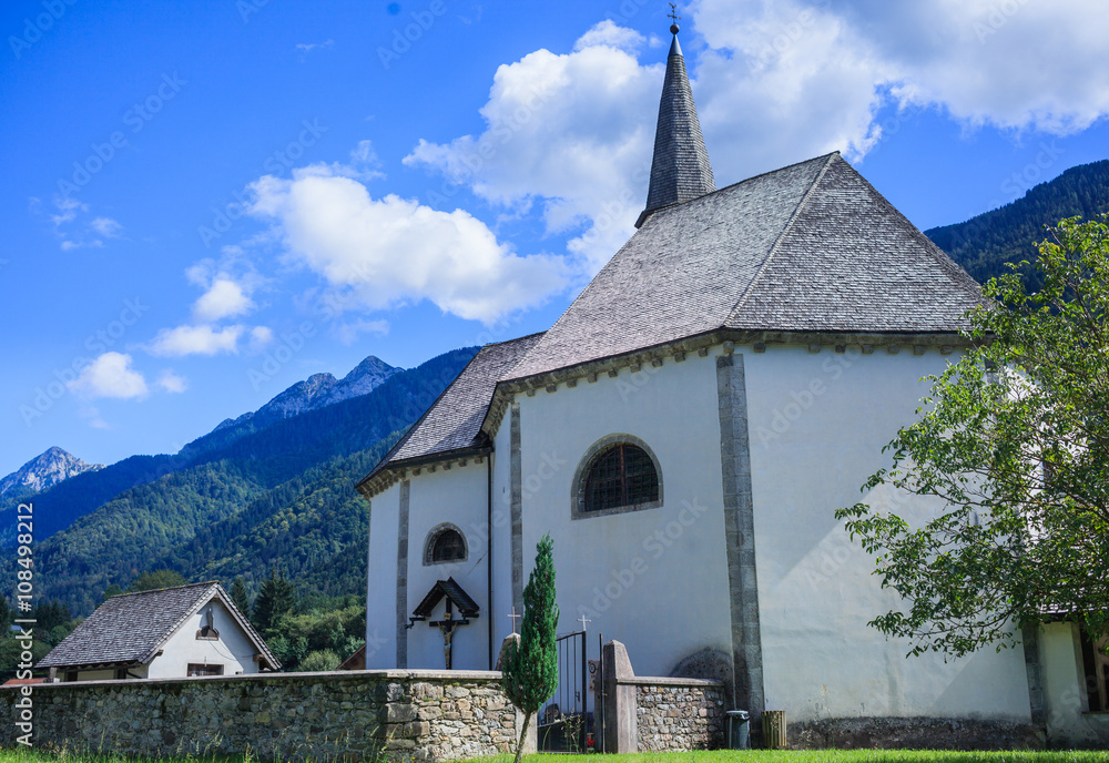 Church in Italian Alps 