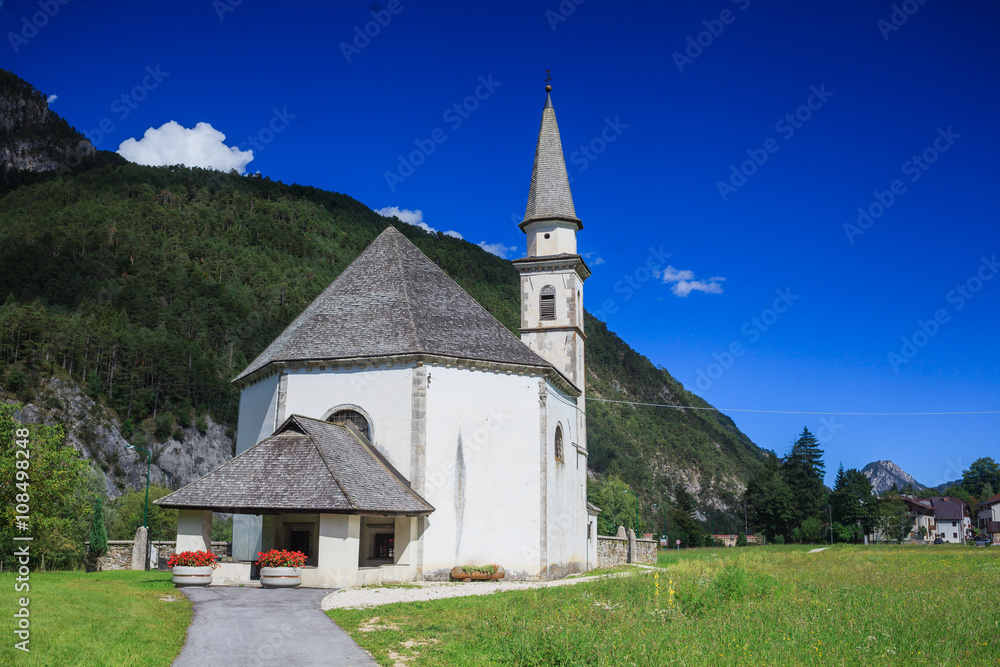 Church in Italian Alps 