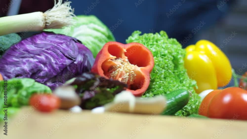 Fresh colorful vegetables ( 1080p HD Video ) Fresh colorful vegetables ( 1080p HD Video )
