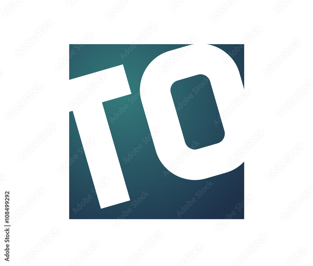 Fototapeta premium TO Initial Logo for your startup venture