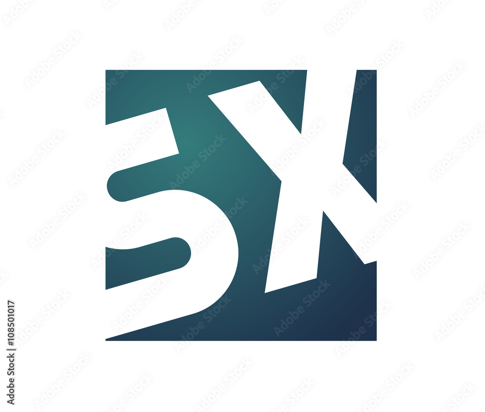 Obraz premium SX Initial Logo for your startup venture