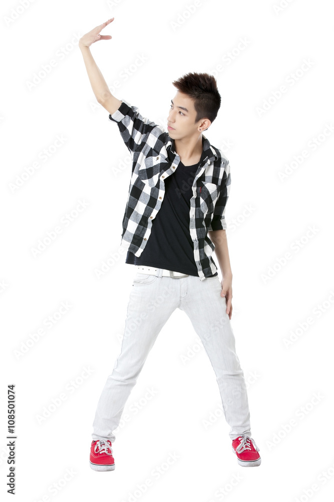 man raising his hand man raising his hand