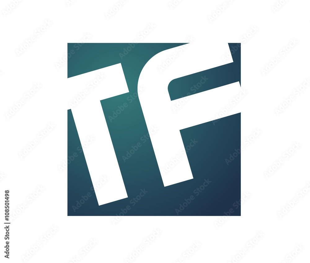 Fototapeta premium TF Initial Logo for your startup venture