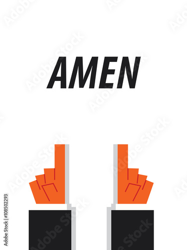 AMEN typography
