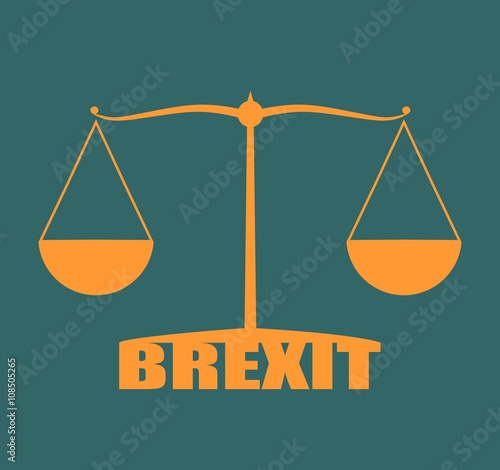 Great Britain and European Union relationships. Brexit metaphor