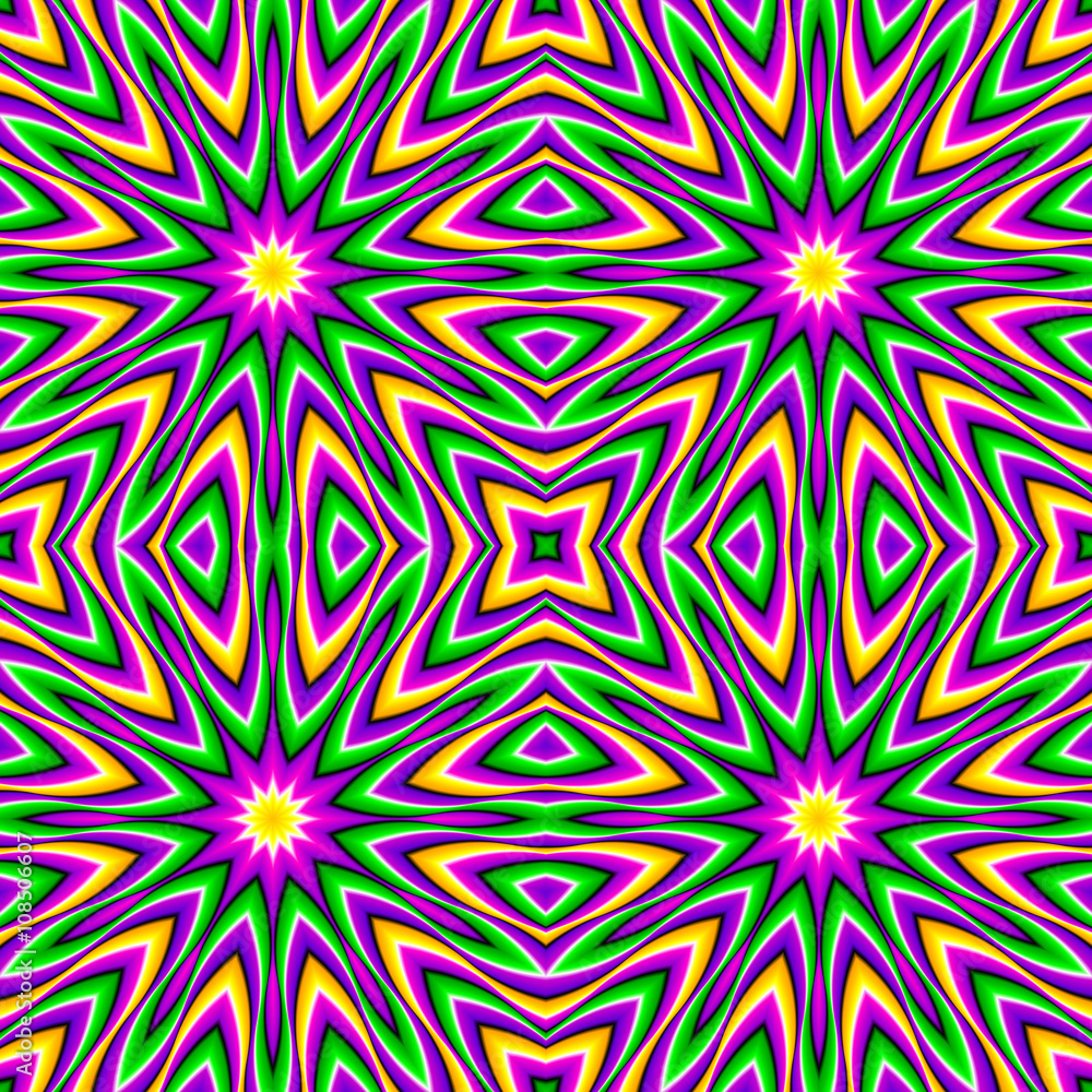Abstract green seamless pattern (motion illusion) Abstract green seamless pattern (motion illusion)