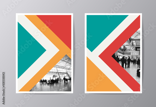  annual report Leaflet Brochure Flyer template A4 size design