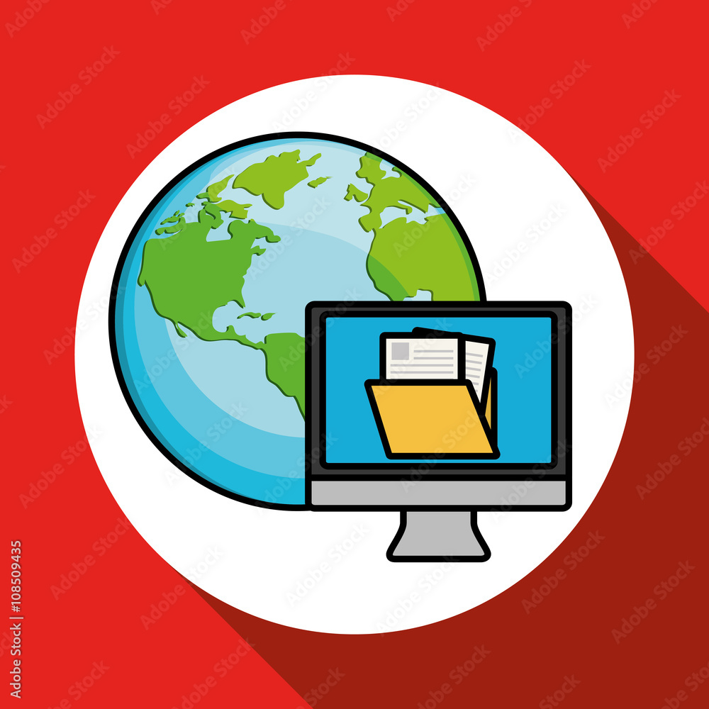 Security system icon over white background, vector illustration Security system icon over white background, vector illustration