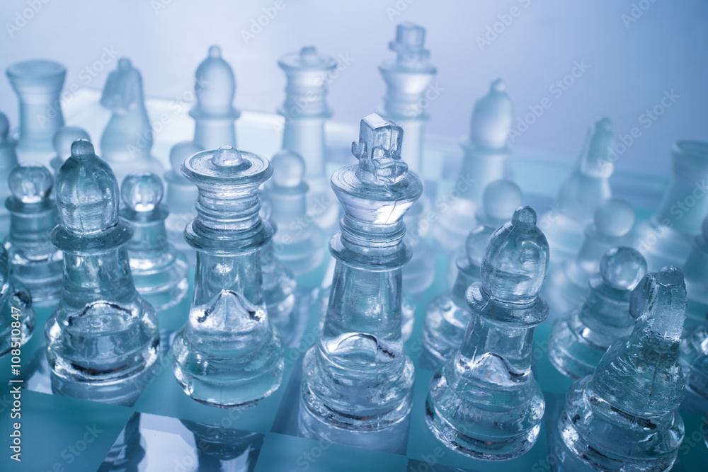 glass chess glass chess