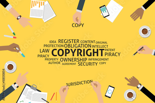 vector copyright concept,template