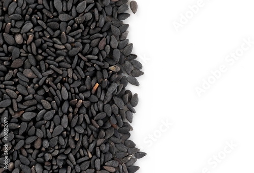 Black Sesame seeds background