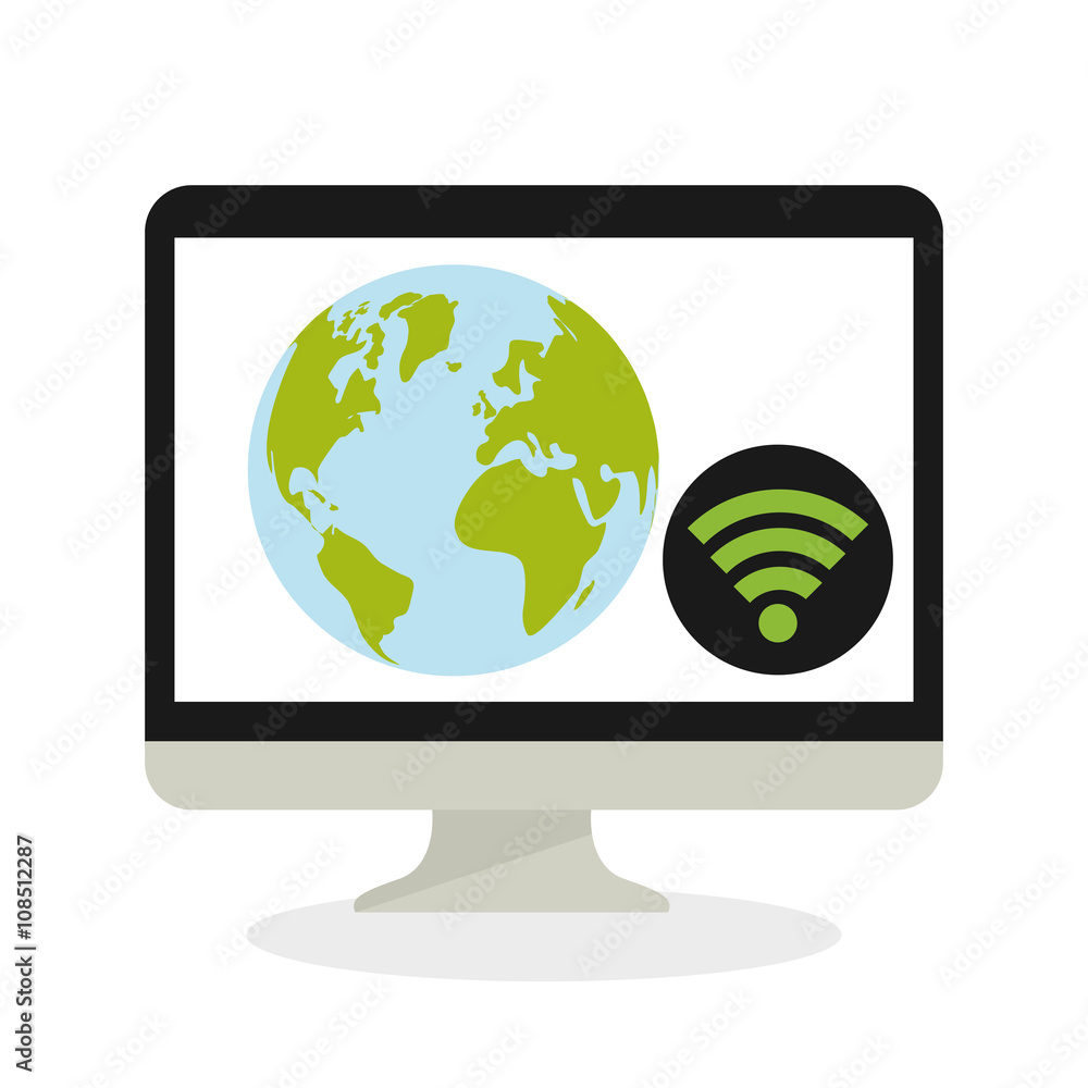 Flat illustration about technology design Flat illustration about technology design