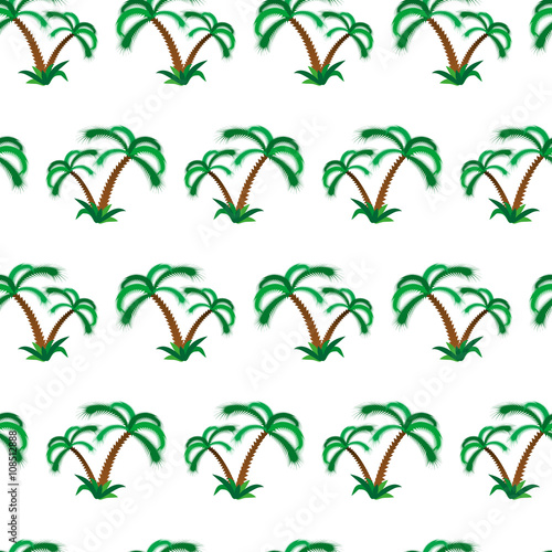 palm tree seamless pattern. vector illustration