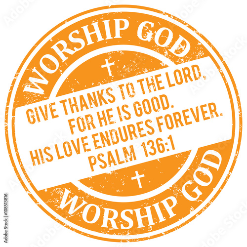 holy bible quote psalm 136 1