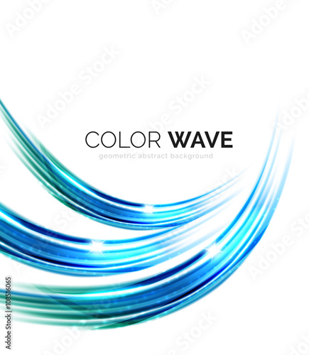 Elegant light smooth wave