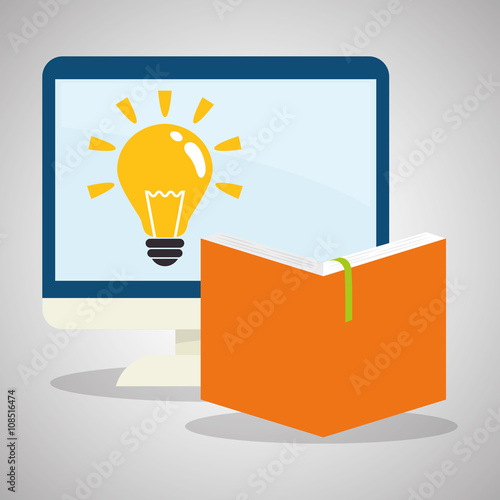 Flat illustration about back to school design