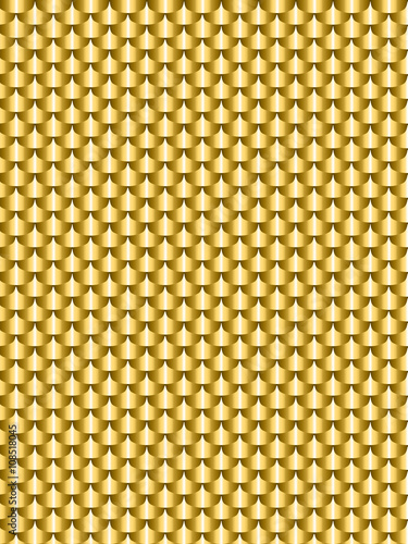 Brushed metal gold, flake texture  seamless. Vector illustration