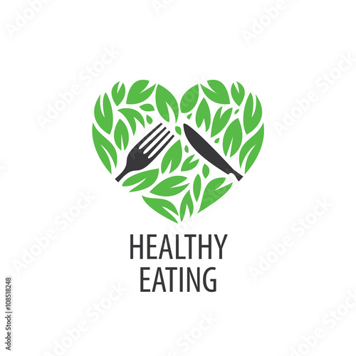 vector logo healthy eating