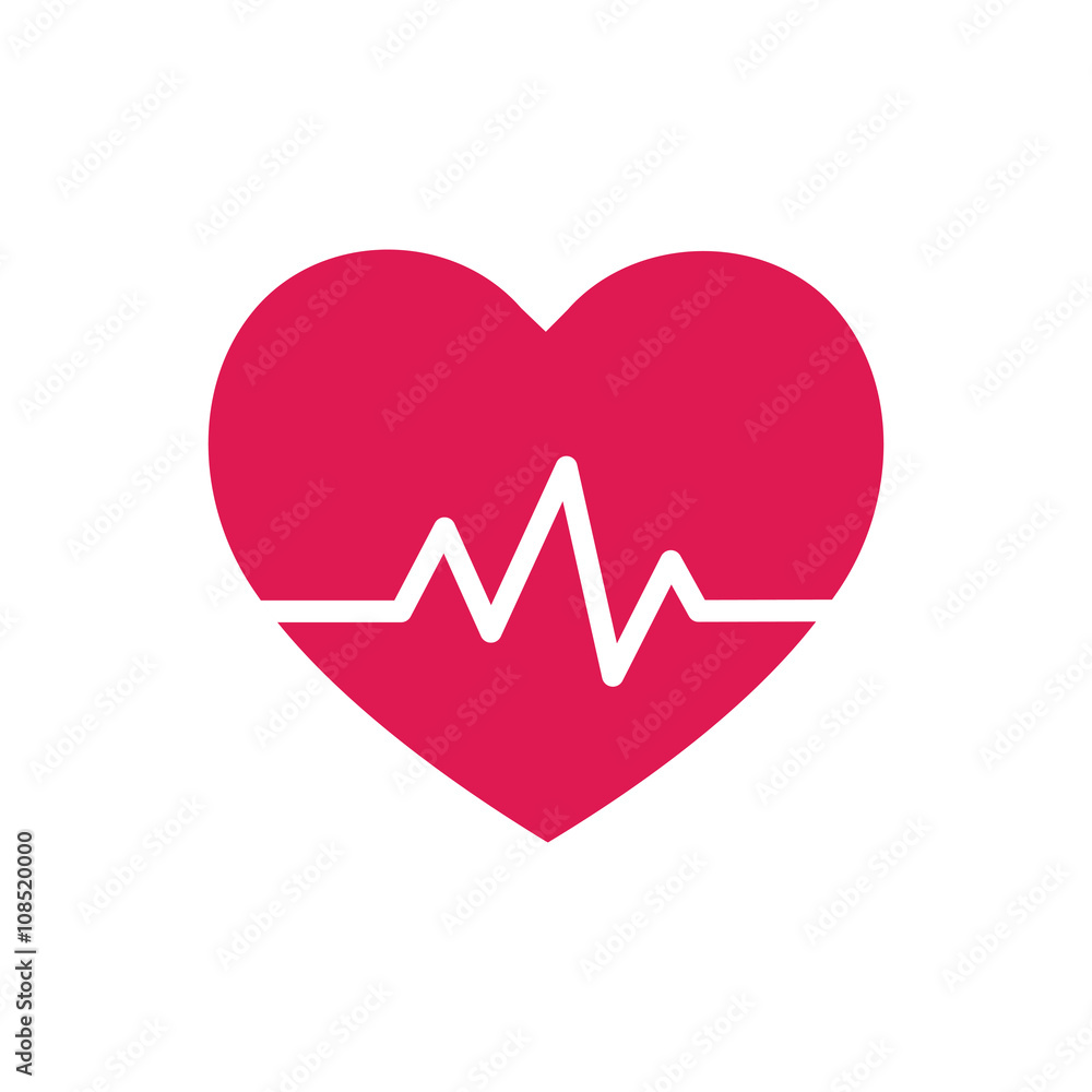 Heart beat - symbol Heart beat - symbol