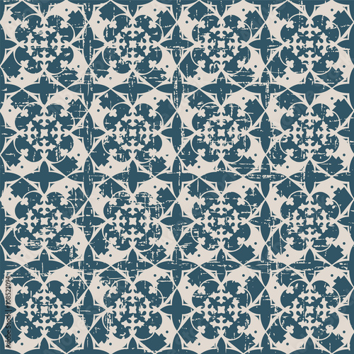 Seamless worn out antique background 035_ryoal cross flower