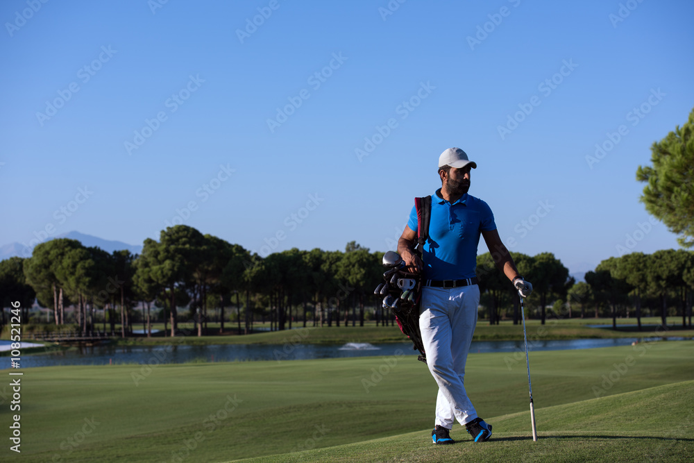 golfer portrait at golf course golfer portrait at golf course