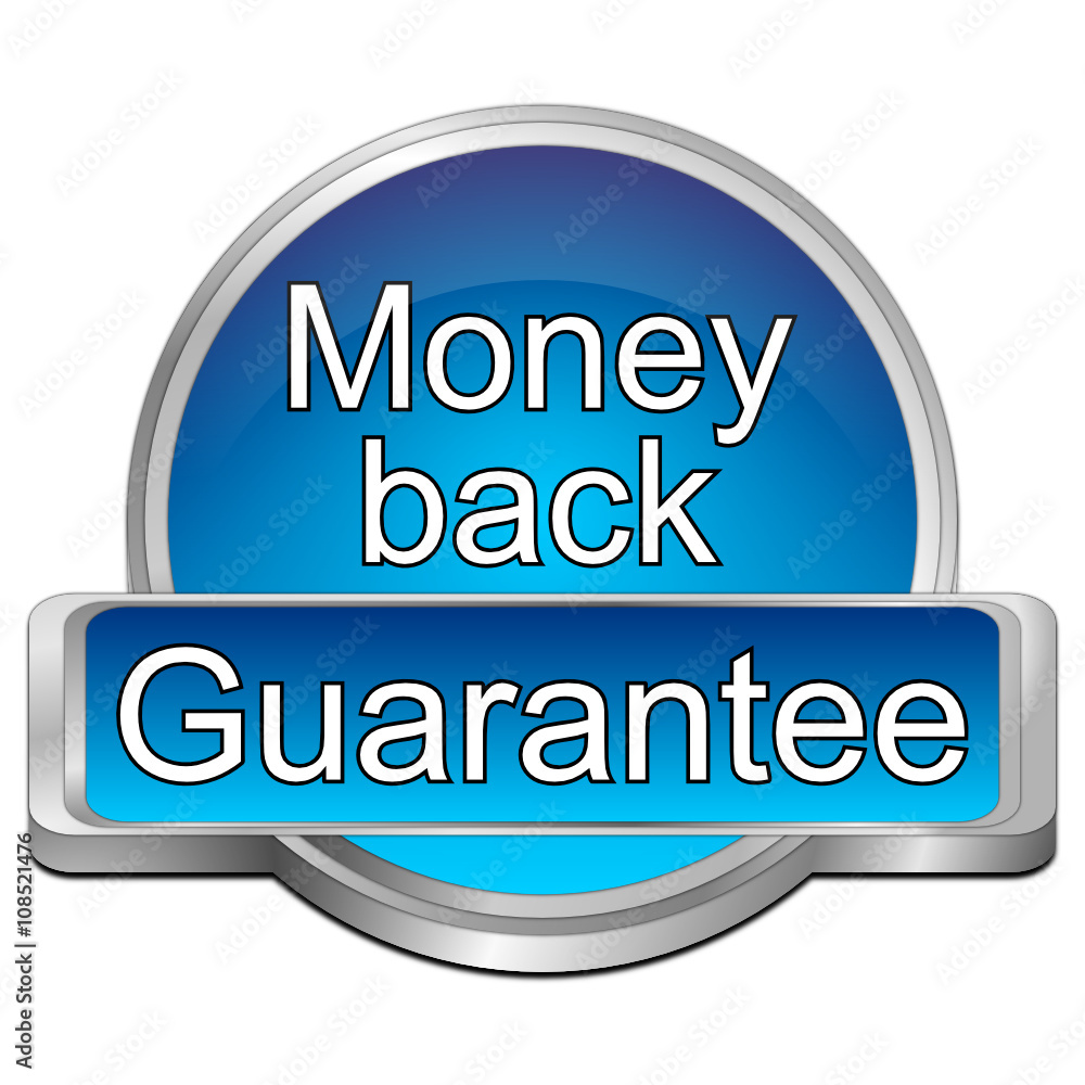 Money back Guarantee button - 3D illustration Money back Guarantee button - 3D illustration