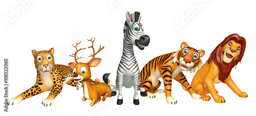 Photography wild animal collection