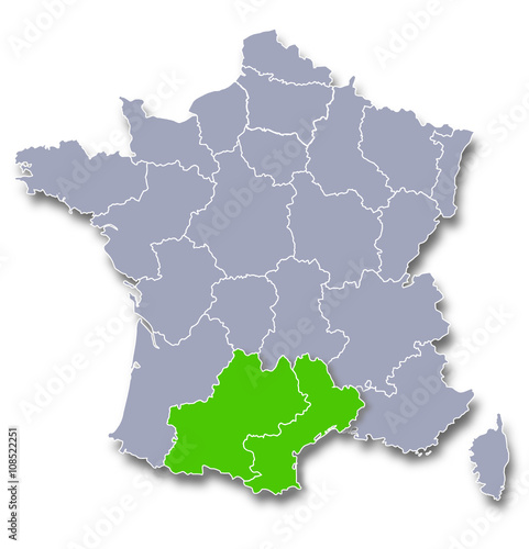 languedoc roussillon midi pyrénées région de france